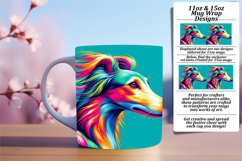 RADIANT PNG Mug Wrap Design 15oz , Dog Product Image 1