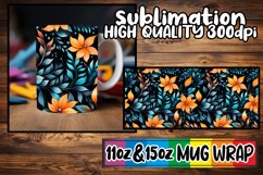 Pastel Petal Paradise: Mug Wrap Sublimation Art Product Image 1