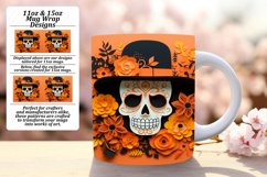 3D Halloween Mug Wrap for Sublimation - 11oz 15oz Product Image 1