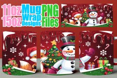 Everyday joy sublimation 11oz 15oz mug wrap, Santa Product Image 1