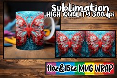 Floral Whimsy: Mug Wrap Sublimation Artistry Product Image 1