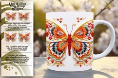 Joyful Butterflies Mug Sublimation Pattern Product Image 1