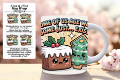 Timeless 15oz Mug Wrap Png Design , Kawaii Food Product Image 1