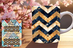 Colorful Sparkly 11oz/15oz Stripes Mug Wrap Product Image 1