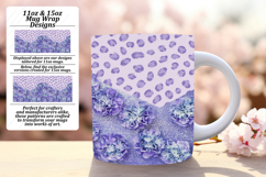 Sophisticated 15oz Png Mug Wrap , Leopard Print Product Image 1