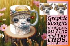 Spring Animals Watercolor Mug Wrap - 11oz 15oz Product Image 1
