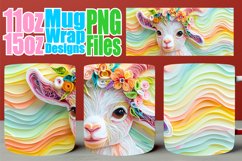 Colorful Easter 3D Mug Design - 11oz 15oz, Joyful Vibes Product Image 1