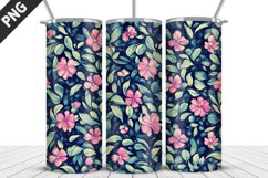 Flowers Tumbler Wrap | Sublimation Design | Tumble PNG Product Image 3