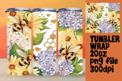 20oz Tumbler Template for All Occasions , Bee Product Image 1