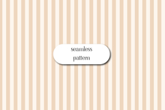 Pastel Beige Stripe Seamless Pattern Minimalist Vertical Product Image 1