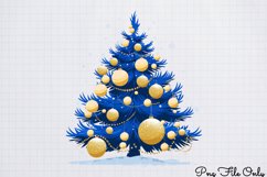 Winter Christmas Tree Sublimation PNG Product Image 1