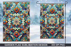 Flowers Garden Flag Sublimation| Halloween Garden Flag PNG Product Image 1