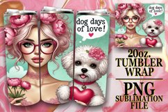 Gentle breezes 20oz tumbler wrap, Dog Mom Product Image 1