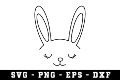 Bunny Ear &amp; Face SVG | SVG Cut files | Cricut Product Image 1