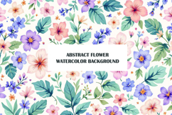 Vintage Blue Gold Floral Edge Background Product Image 1