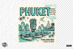 Summer Travel Postage Stamps PNG Clipart Product Image 1