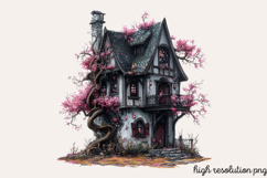 Gothic Pagan Spring Sublimation Clipart PNG Product Image 1