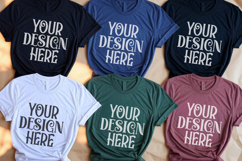 Christmas Family Matching Group Flat Lay T-Shirt Mockups Product Image 1