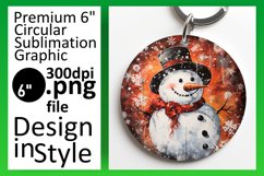 Elegant Holiday Circular Sublimation for Ornament Making Product Image 1