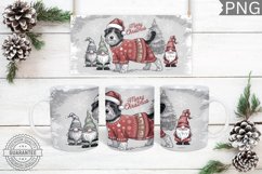 Merry Christmas Mug Wrap - Christmas Mug Sublimation Product Image 1