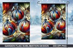 Garden Flag Sublimation| Christmas Garden Flag PNG Design Product Image 1