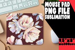 SWEET desk MAT Sublimation Ideas, Flower Pattern Product Image 1