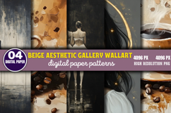 Beige Aesthetic Gallery Wall Art PNG Product Image 1