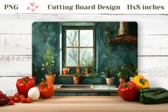 Kitchen Cutting Board Sublimation, Home Plants Cutting Board Product Image 1