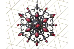 Gothic Christmas Clipart Dark Holiday PNG, Dark Christmas Product Image 2