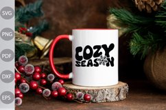 Cozy Season SVG Cut Files/ Winter Christmas Quote SVG Design Product Image 2