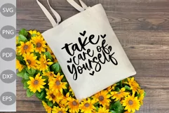 Take Care Of Yourself SVG Design / Mental Health SVG Cut Product Image 3