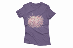 Underwater Sea Urchin Spiky Shell Pastel Colors PNG Summer Product Image 4