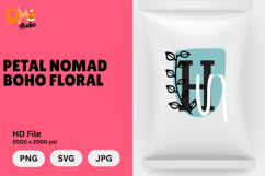 Petal Nomad Boho Floral Monogram Product Image 1