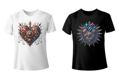 Steampunk Hearts. Valentines. PNG sublimation Product Image 3