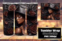 Afro Beauty 3D Tumbler Wrap 20oz Product Image 1