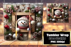 3D Wall Hole Cartoon Tumbler Sublimation Effect Product Image 1