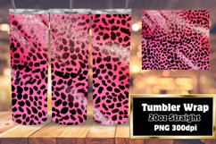 Sublime 3D Glitter Cheetah 20oz Tumbler Art Product Image 1