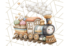 Cozy Cookie Village Clipart, Gingerbread Holiday PNG Product Image 2