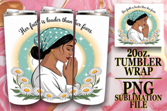WHIMSICAL GIFT 20oz TUMBLER WRAP, Praying Woman Product Image 1