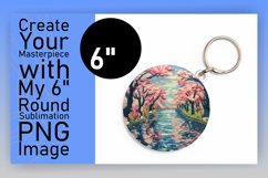 Bold 3D Landscape Sublimation Round Design Product Image 1
