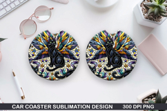 Mythical Car Coaster Sublimation| Mythical Coaster PNG Product Image 1