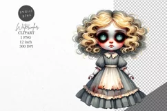 Halloween clipart, Doll clipart, Autumn clipart Product Image 1
