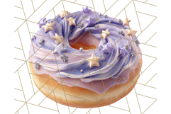 Realistic Halloween Donut Clipart PNG, Spooky Cute Sweets Product Image 2