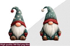 Christmas Gnome Funny Clipart png Product Image 1