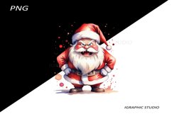 Funny Santa Claus Clipart, Christmas Clipart Product Image 1