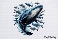 Whales Clipart design PNG Product Image 1