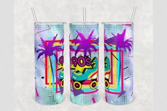 Retro 90&#039;s Rollers Tropical 20 oz tumbler sublimation design Product Image 1