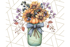 Fall Market Stall Clipart PNG, Rustic Autumn Clip Art Product Image 2
