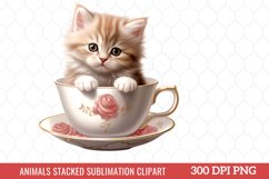 Animals Stacked Sublimation Clipart Product Image 1