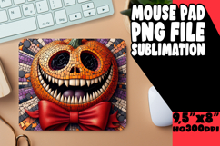 Blissful Mouse Pad Sublimation Ideas, Cute Pumpkin Product Image 1